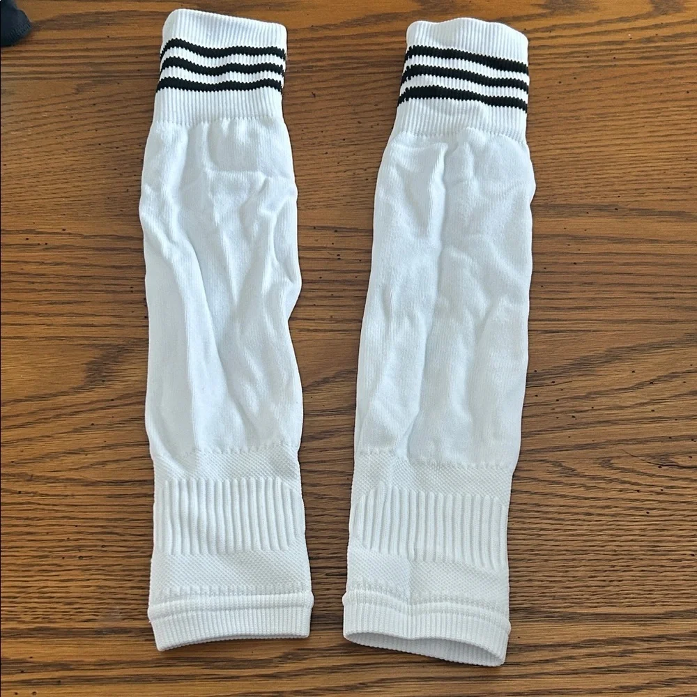 Adidas White and Black Men's Athletic Soccer Socks/8